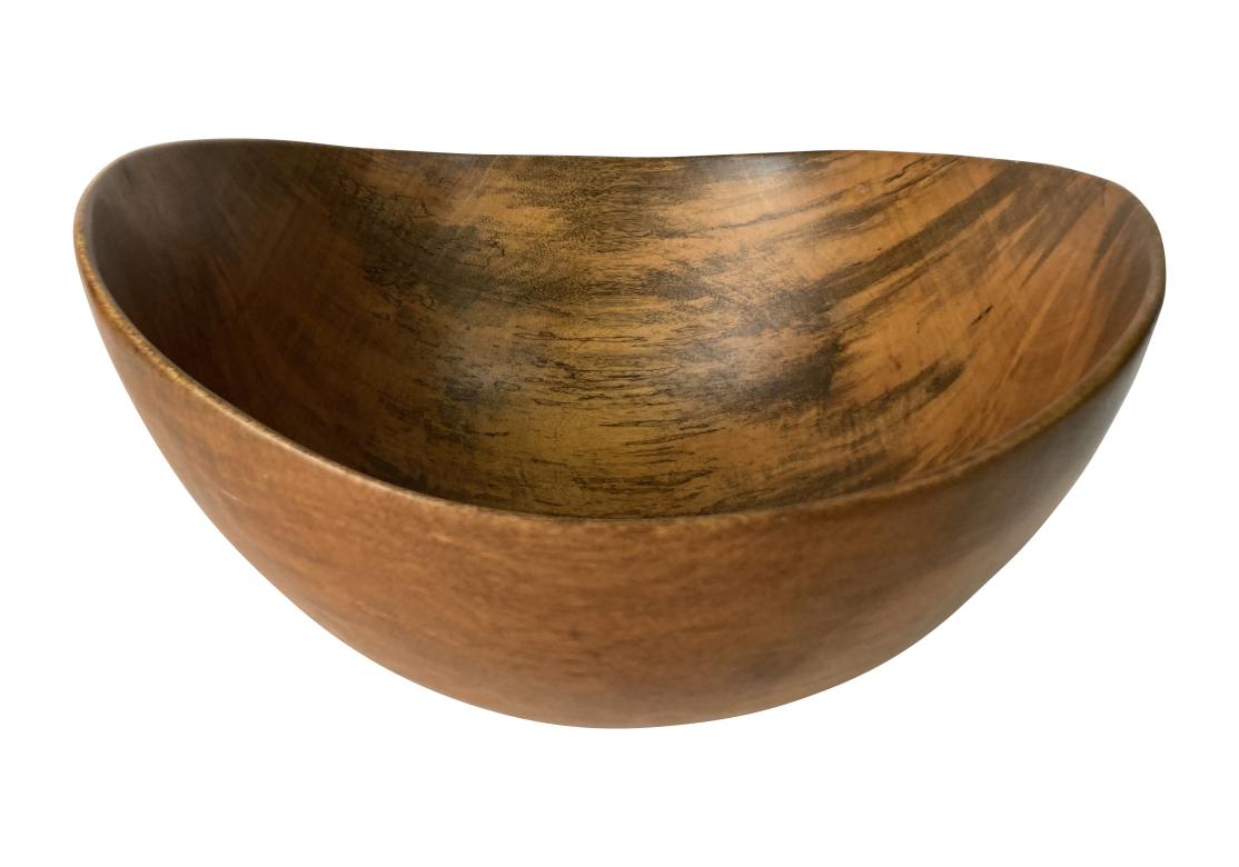 Fine Organic Mid Century Wood Bowl By David Auld For Sale 9