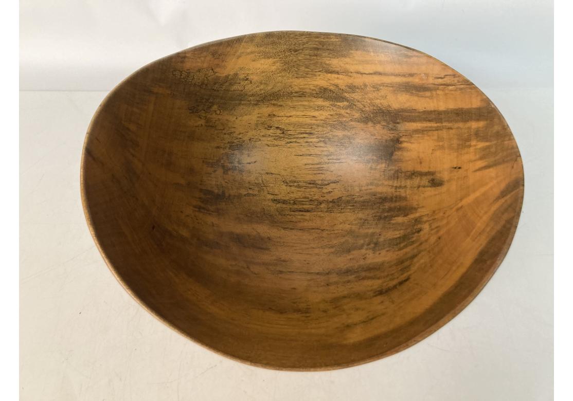 Fine Organic Mid Century Wood Bowl By David Auld For Sale 1