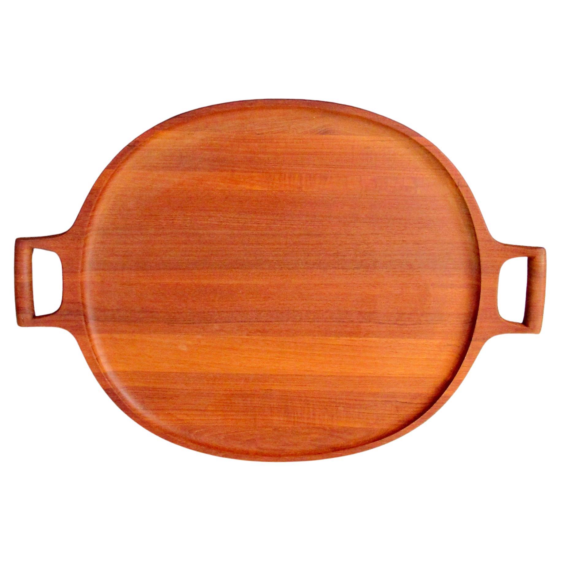 Originale  Vassoio da portata grande in teak di Jens Quistgaard
