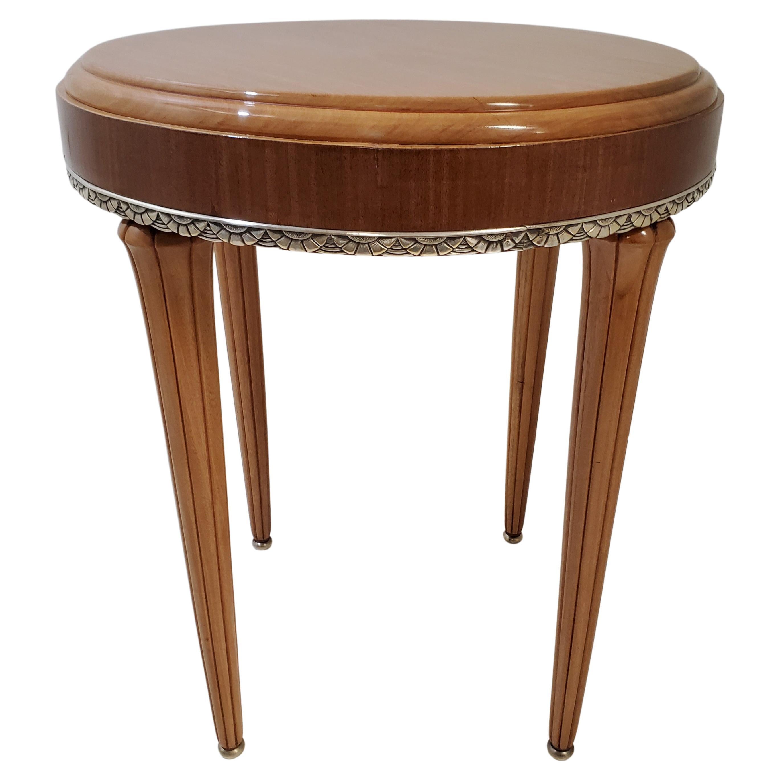 French Art Deco Round Occasional Table For Sale at 1stDibs
