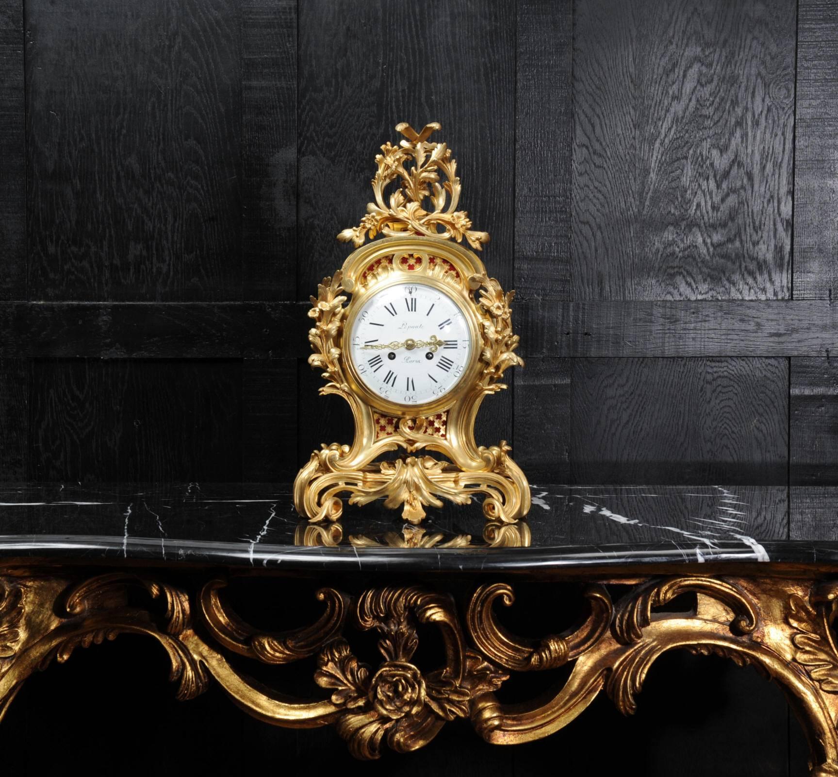 Fine Ormolu Rococo Clock by Henry Lepaute 2