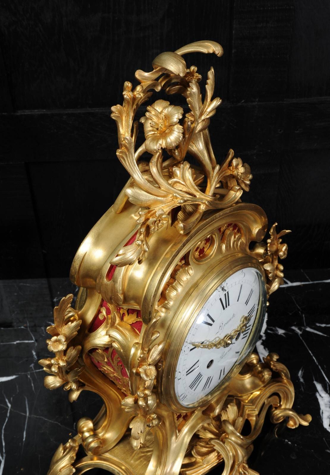 Fine Ormolu Rococo Clock by Henry Lepaute 3