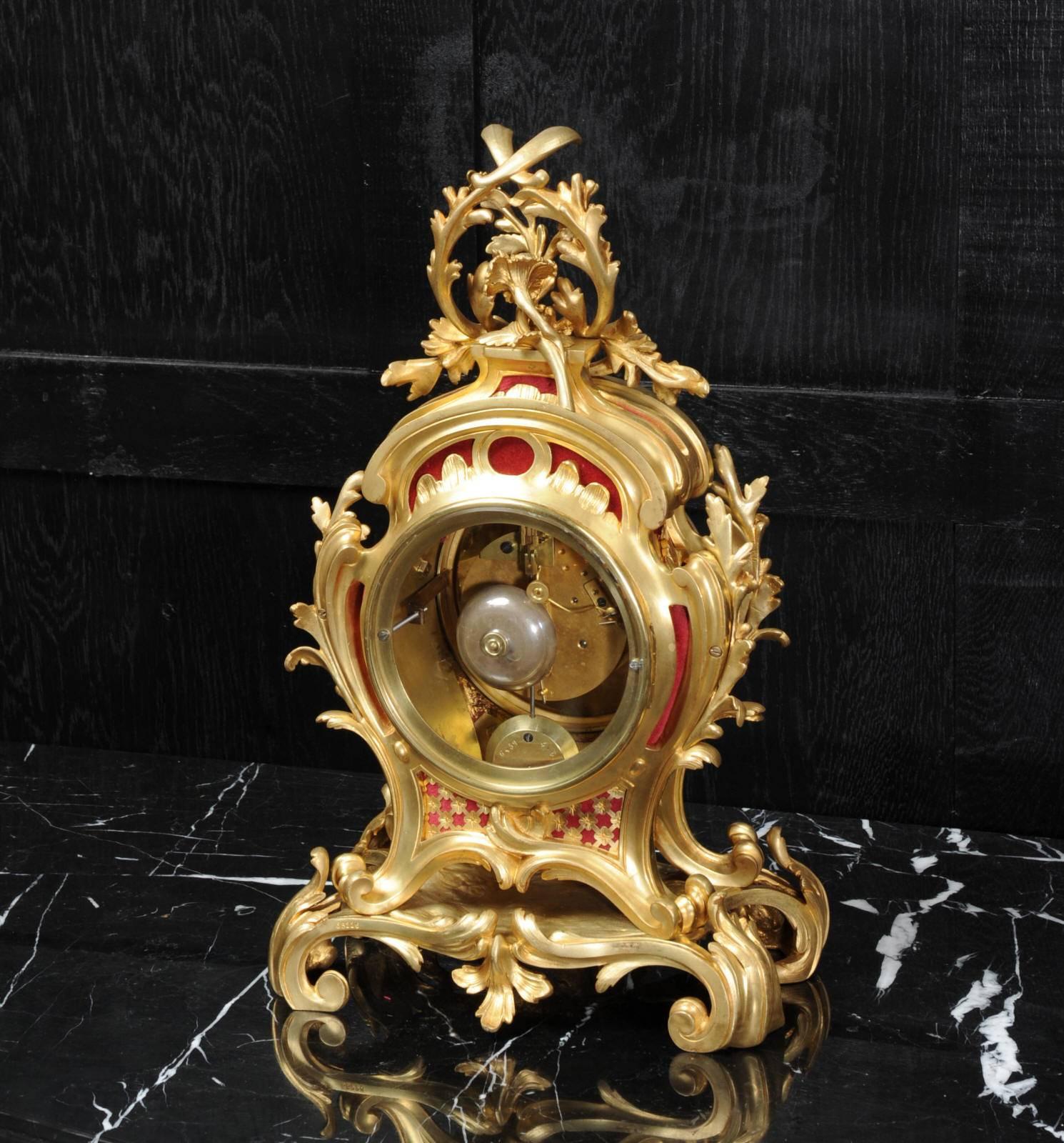 Fine Ormolu Rococo Clock by Henry Lepaute 4