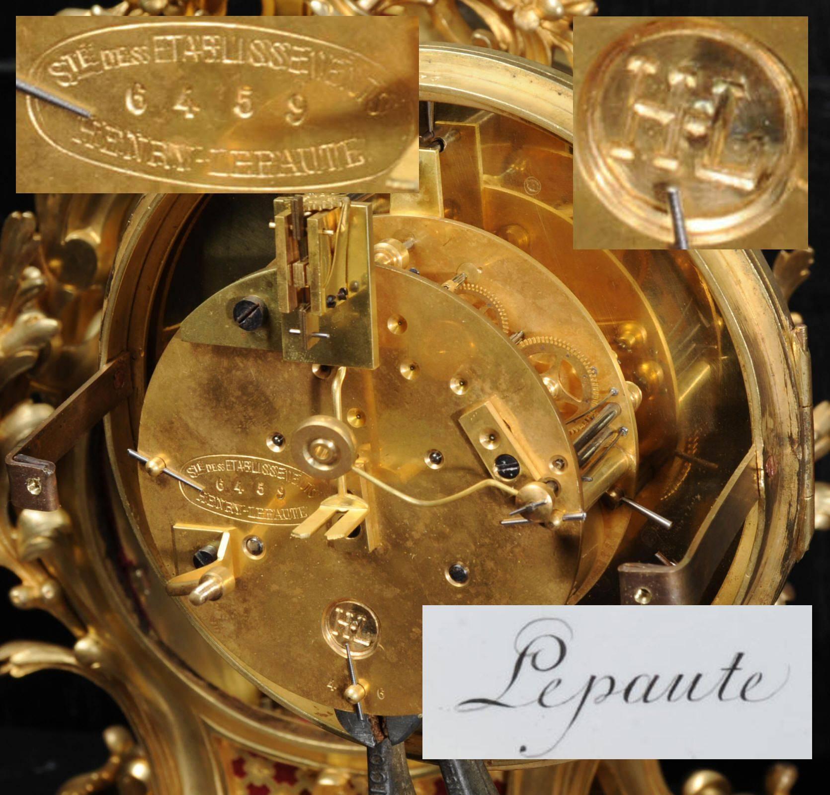 Fine Ormolu Rococo Clock by Henry Lepaute 5