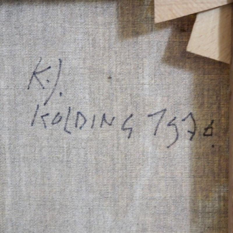 Peinture de qualité, signée « K.J. Kolding 1976