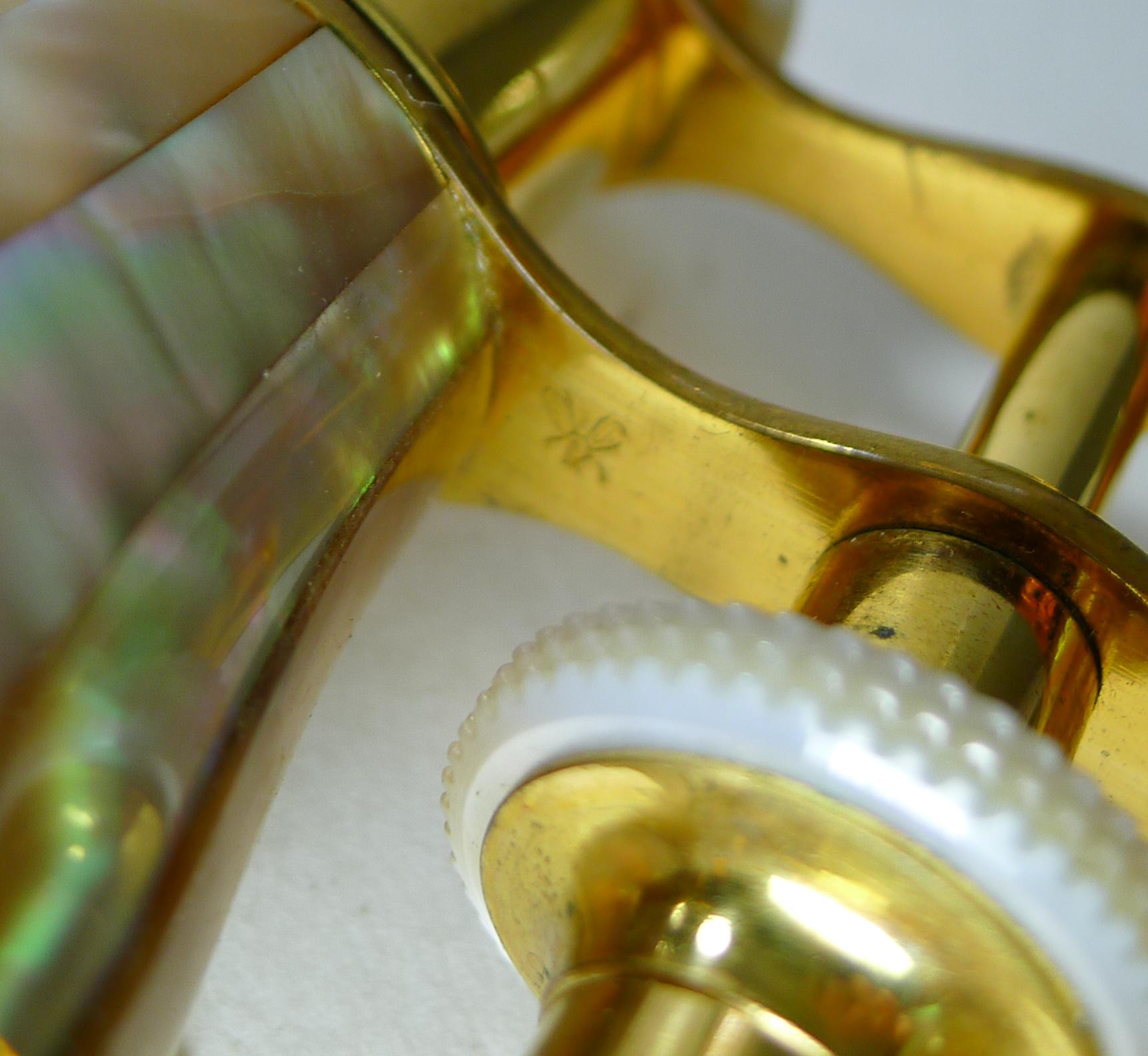 vintage mother of pearl opera glasses