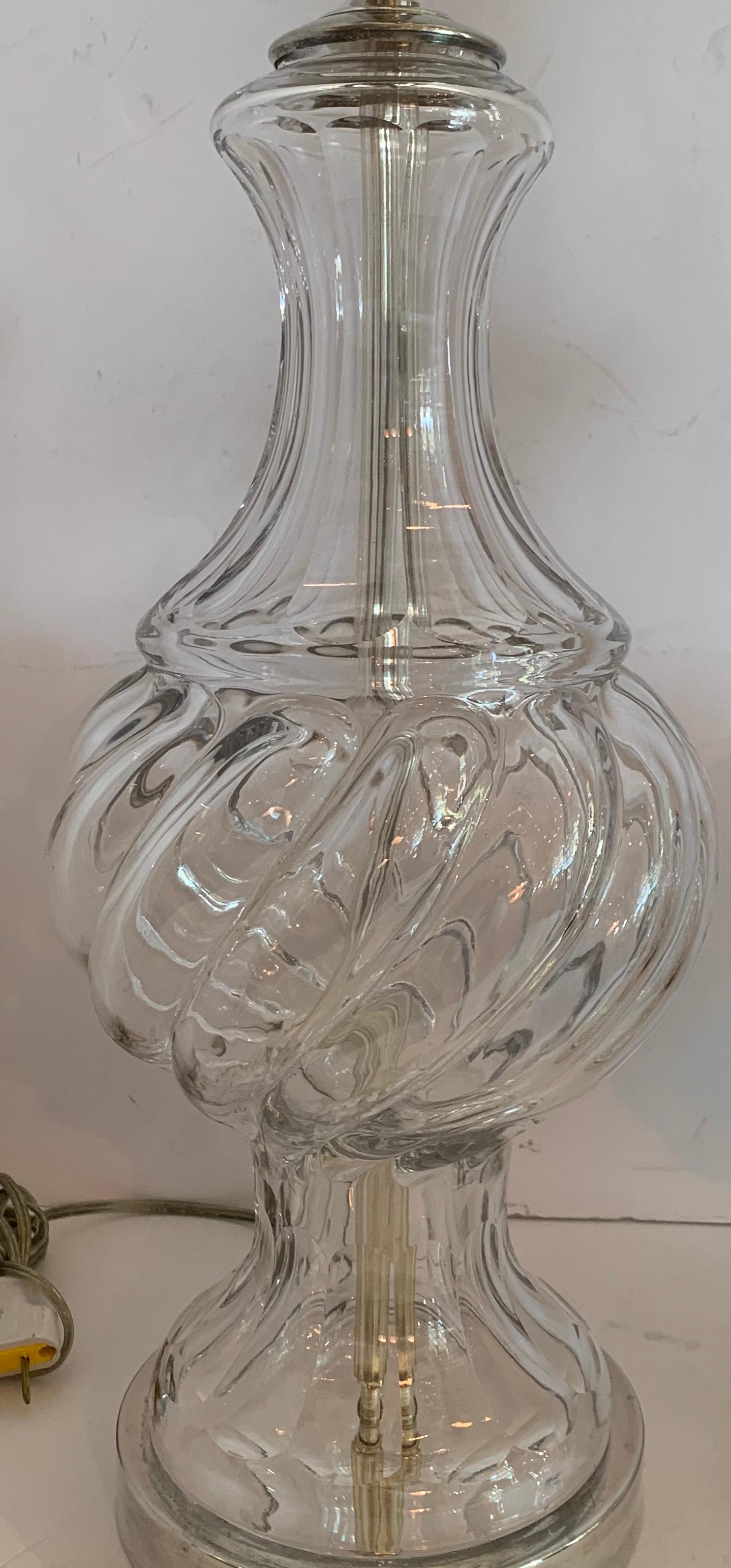 baccarat lamp vintage