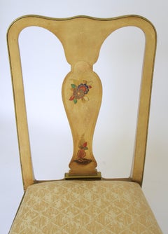 Paire de chaises d'appoint à décor de Chinoiserie Circa 1900