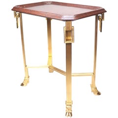 Feines Paar französischer Beistelltische aus Ormolu und Marmor im Directoire-Stil des 19. und 20.