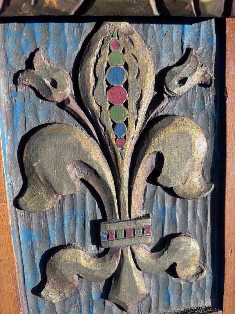 Pareja pintada a mano de arte popular forastero , Charles Pizzano, 1950 en venta 3