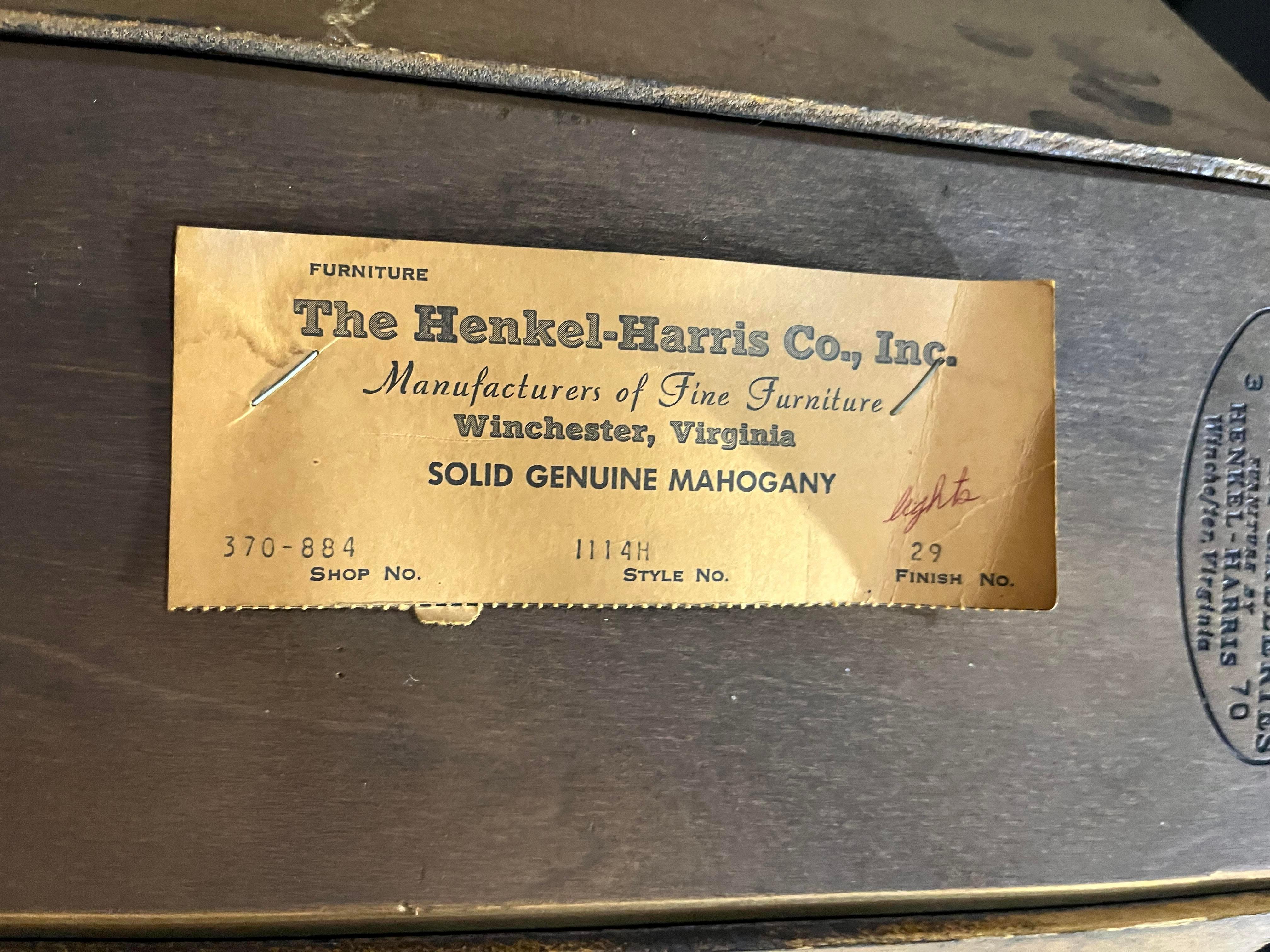 Fine Pair Henkel Harris Pair Fairfax Mahogany Corner Cabinets Cupboards In Good Condition In Swedesboro, NJ