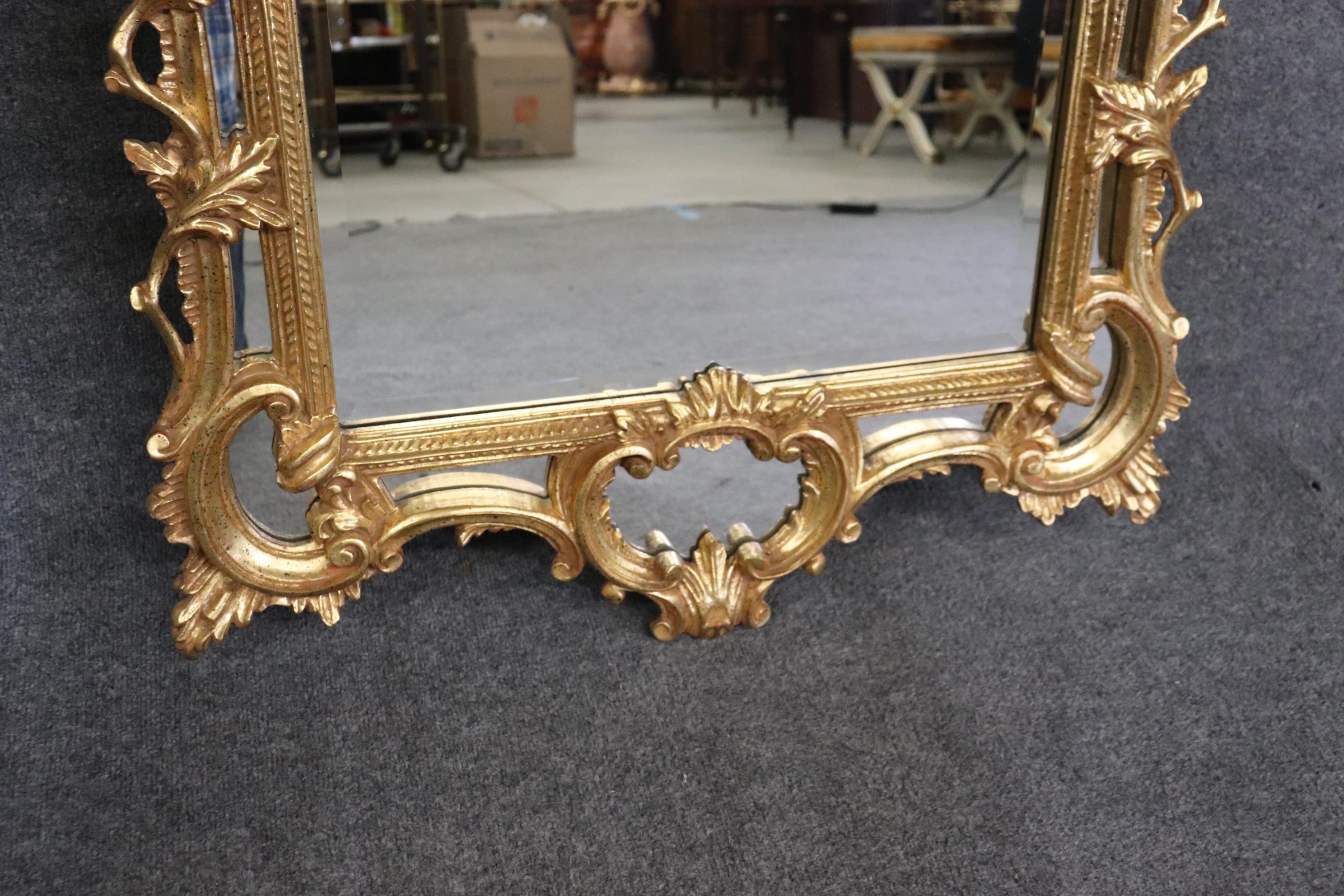 Fine Pair LaBarge Gilded Beveled French Louis XV Style Mirrors Made in Italy  3