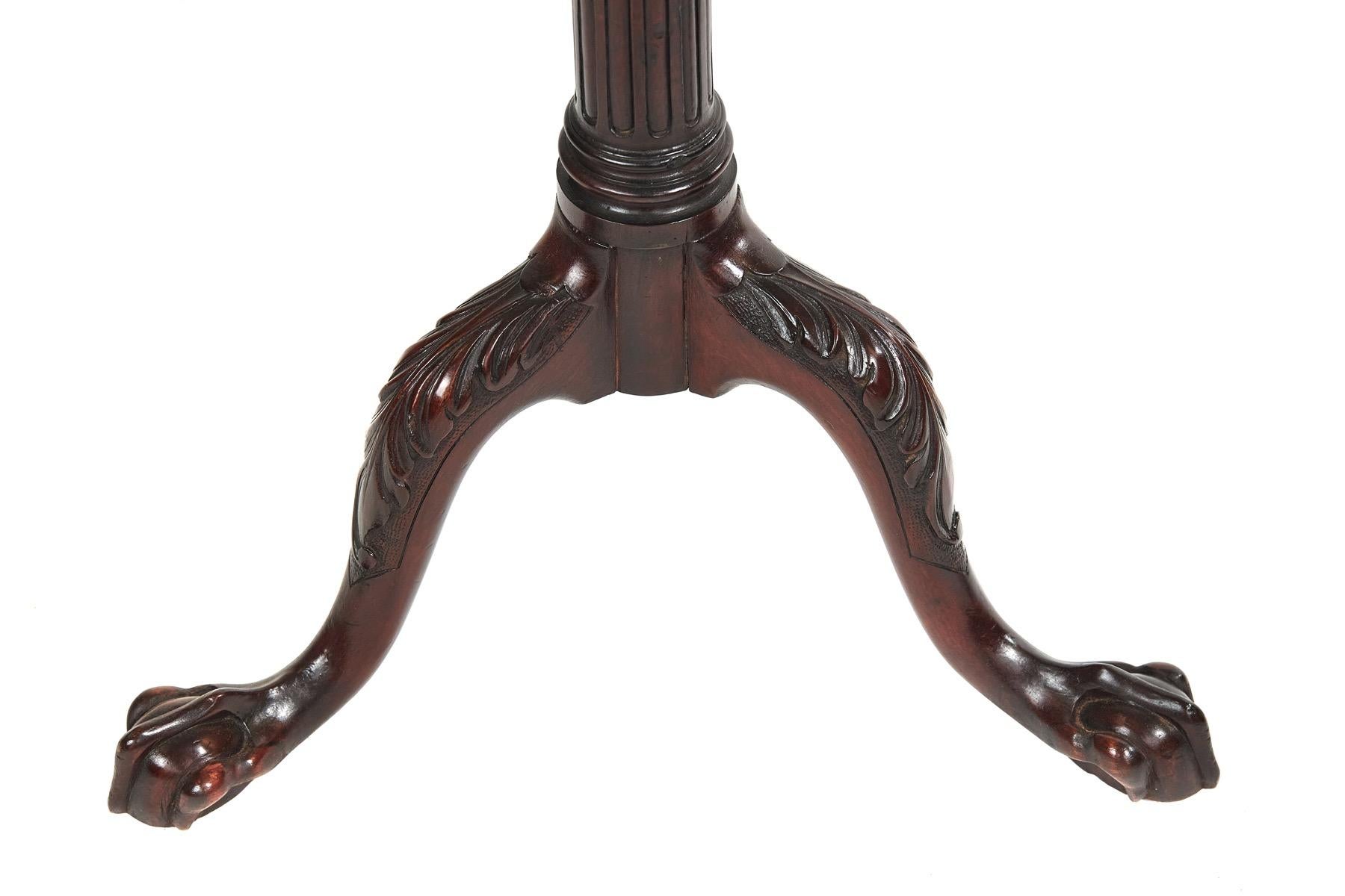Hepplewhite Fine Pair Mahogany & Carved Torchere Stands For Sale