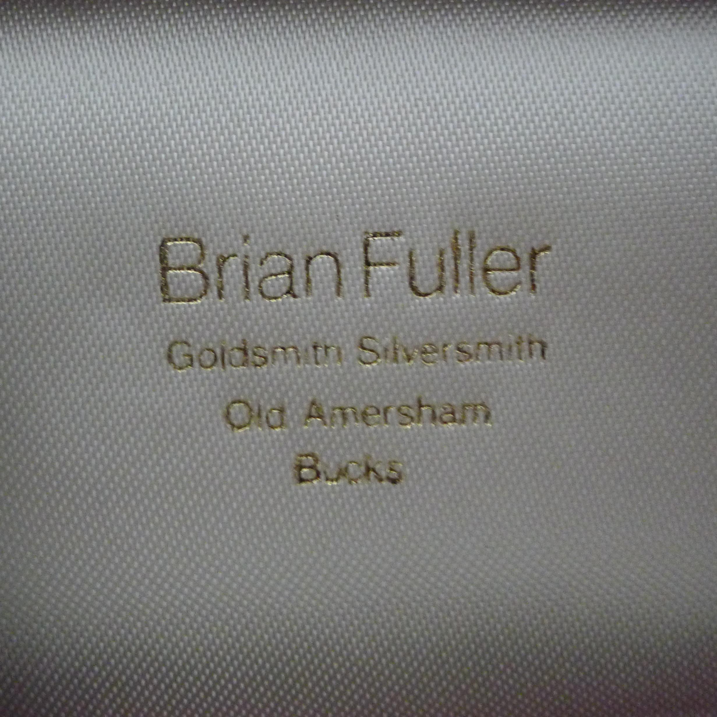 Raffinata coppia di gemelli modernisti in argento di Brian Leslie Fuller - 1988 in vendita 2