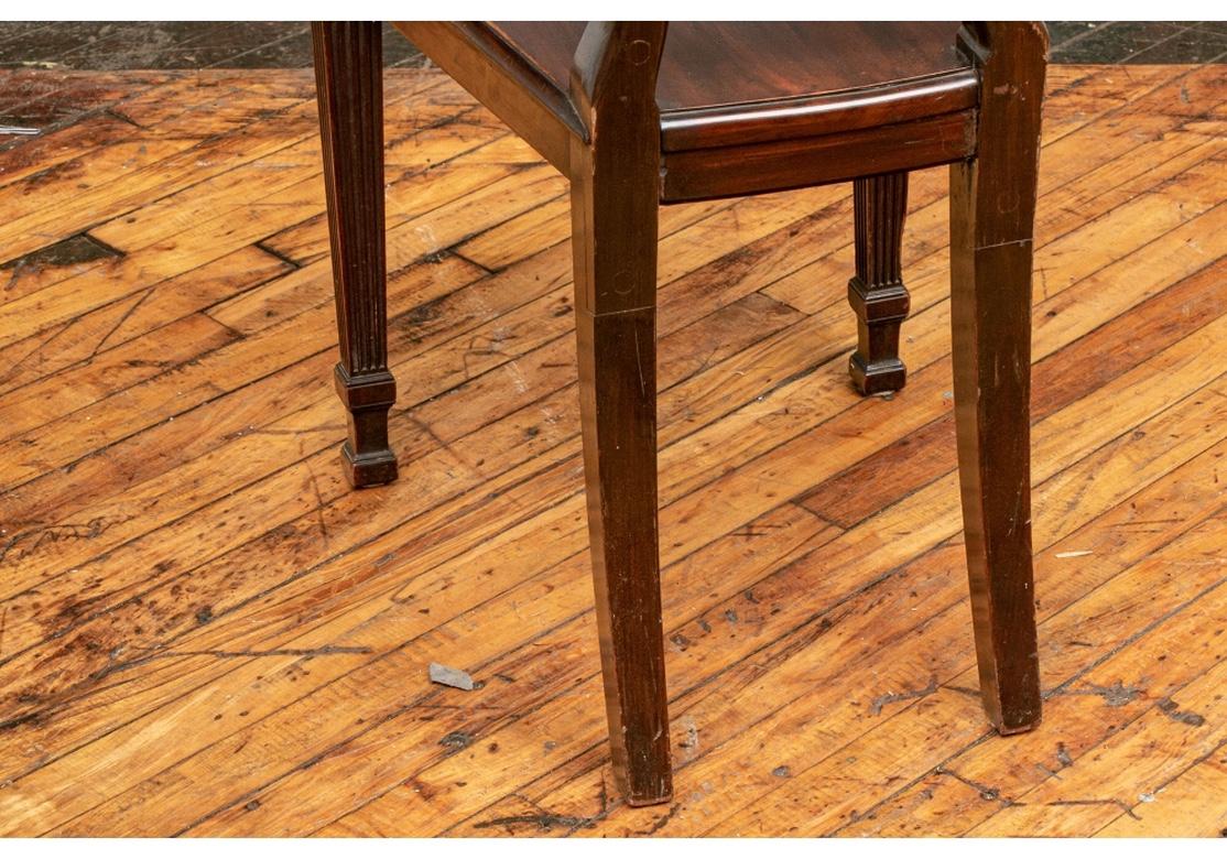 Regency Fine Pair of 18th-19th Century Carved Hall Chairs For Sale