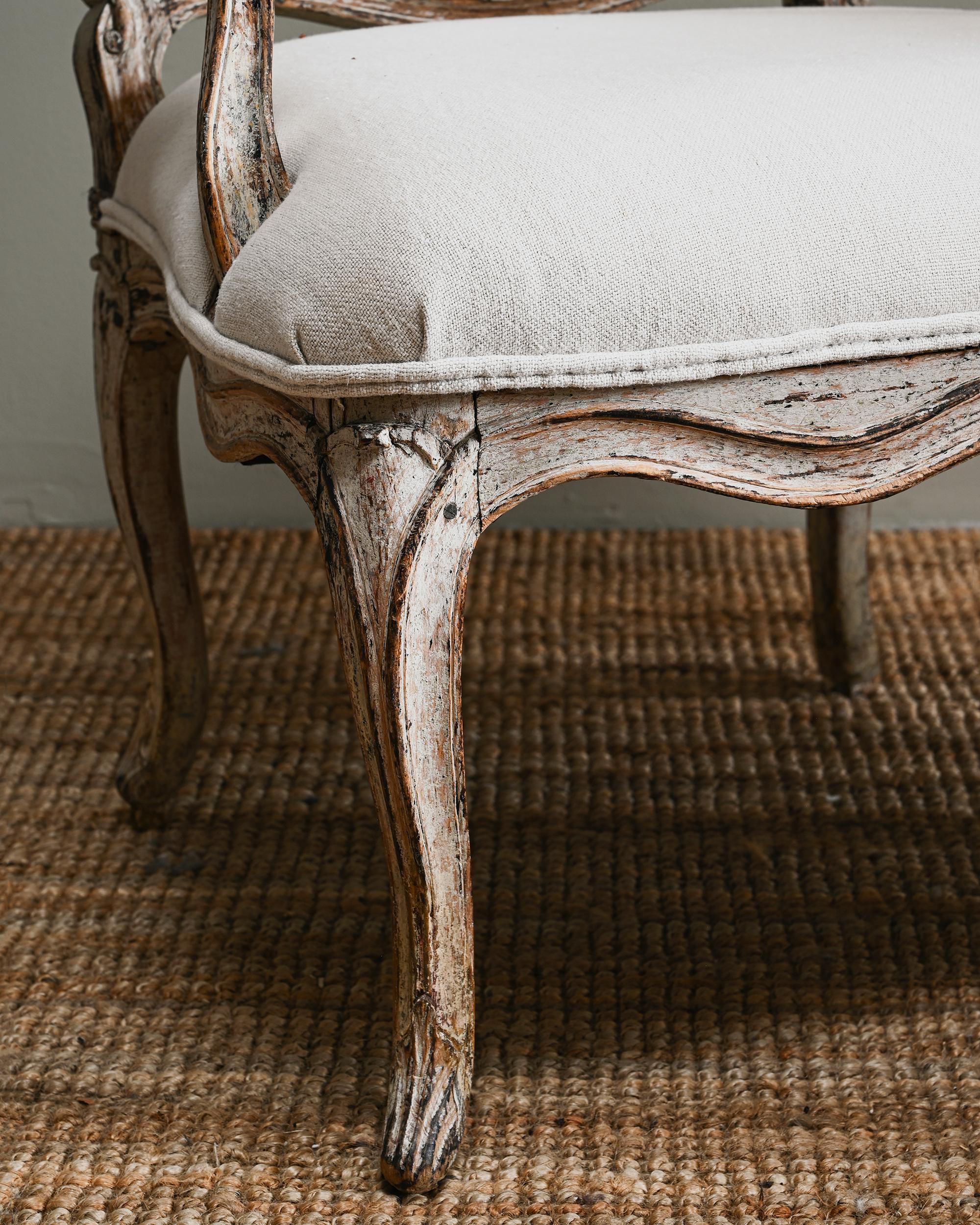 Fine Pair of 18th Century French Rococo Armchairs 3