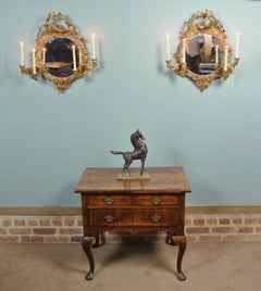 Fine Pair of 19th Century Girandole Circular Mirrors c. 1840