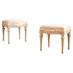 Fine Pair of 19th Century Gustavian Stools