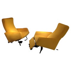 Paire de chaises réglables en treilax de Pierre Guariche, France, 1961