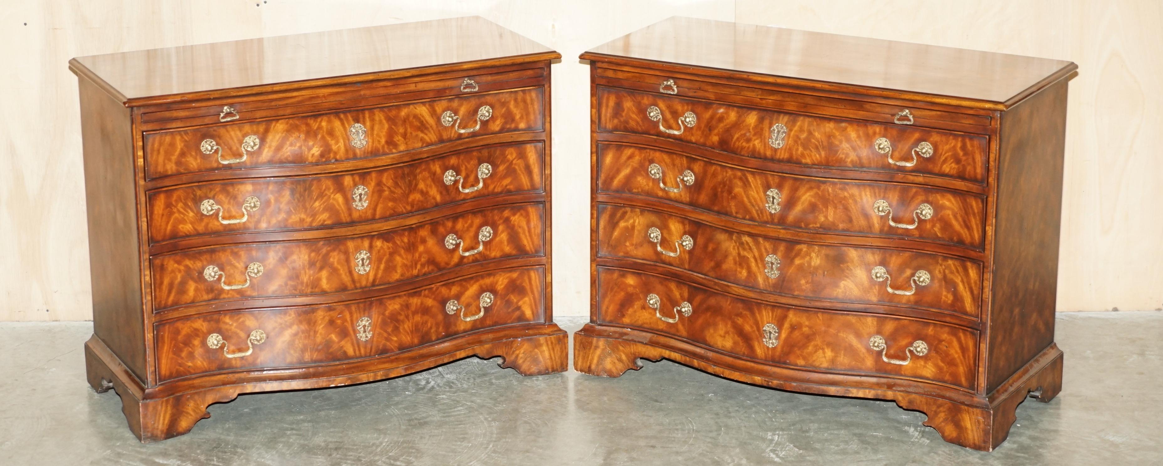 Royal House Antiques

Royal House Antiques is delighted to offer for sale this absolutely exquisite pair of fully restored Althorp Spencer House Flamed Mahogany chest of drawers, designed by Lord Spencer who was Princess Diana's brother 

Please