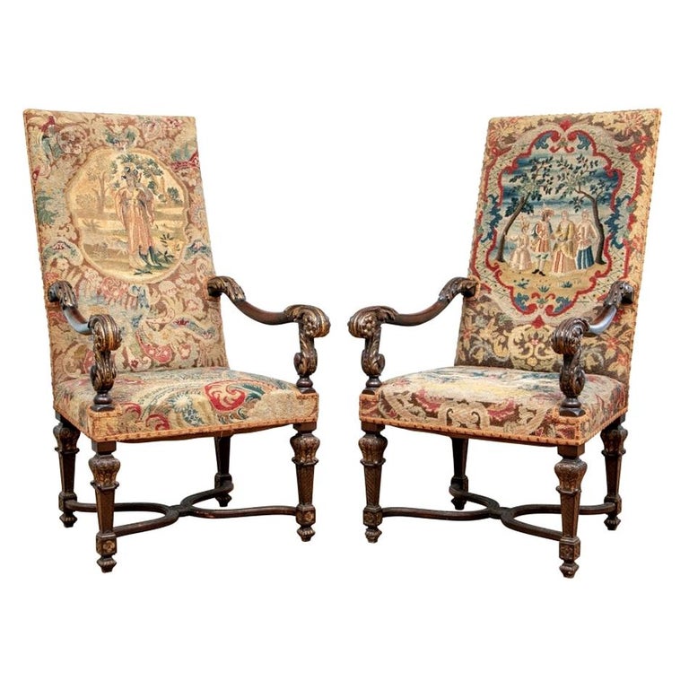 High Back Throne Chair Antique Style Frame Only Solid Wood Frame Feature 