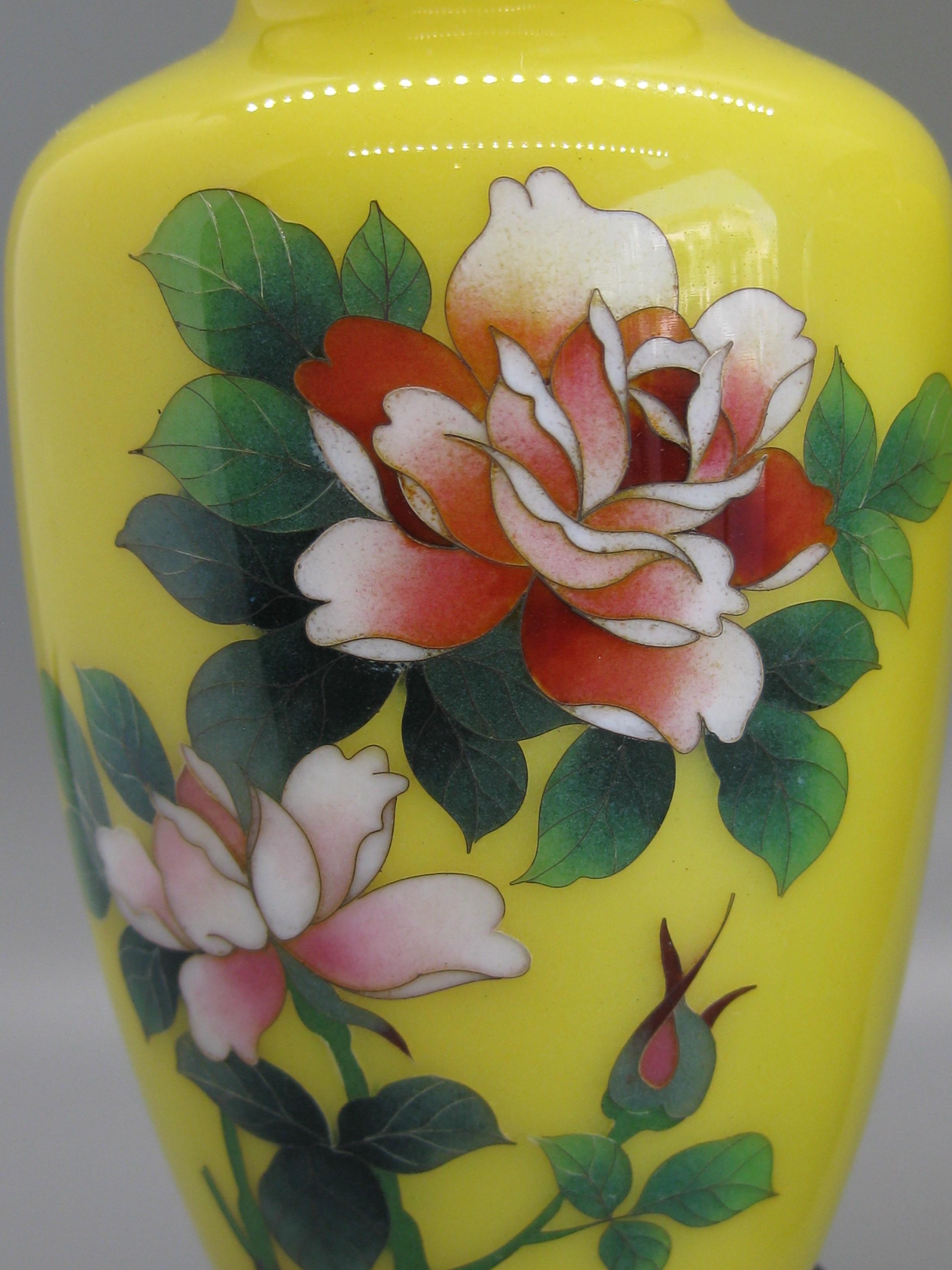 antique japanese cloisonne vases