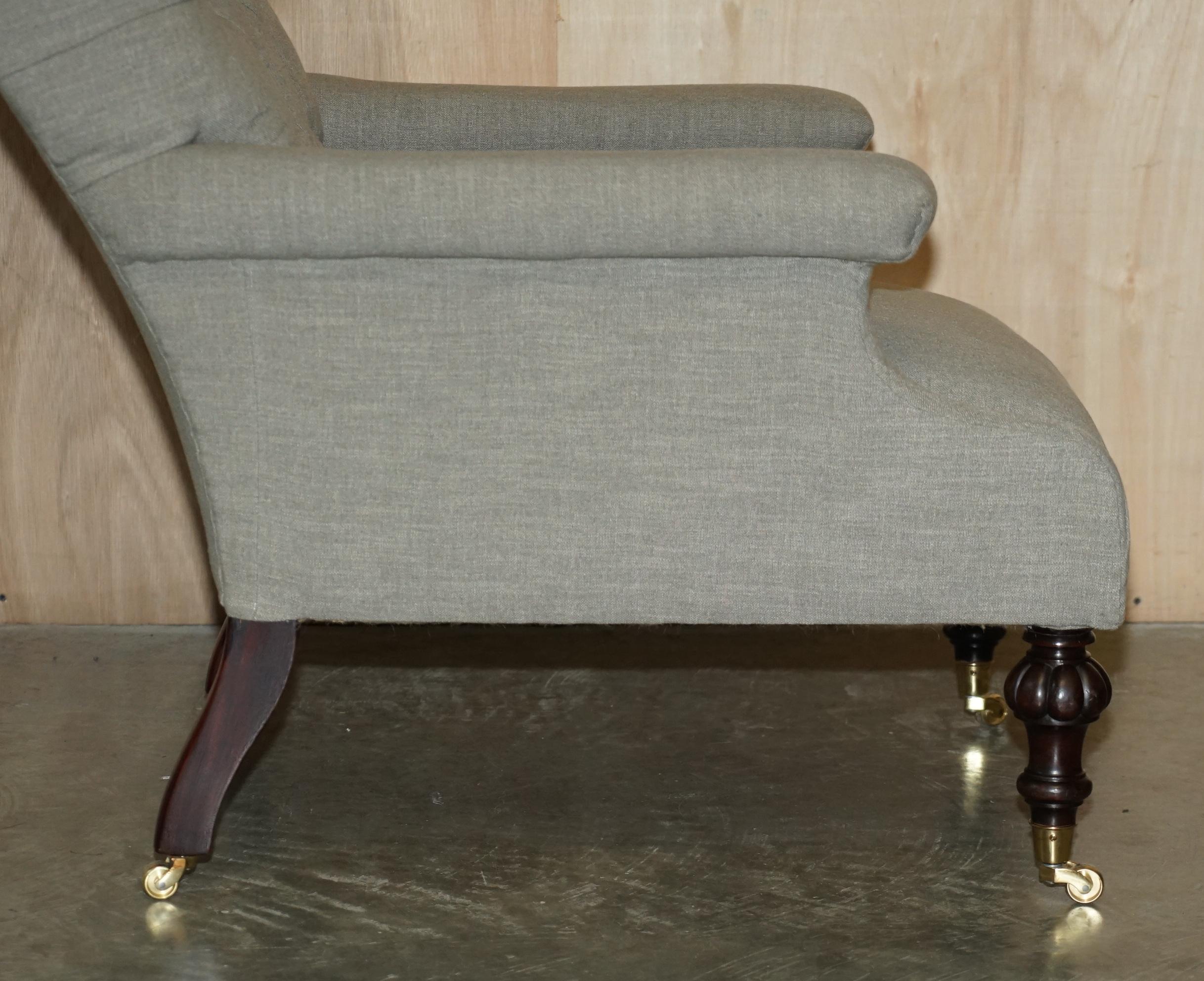 Paire de fauteuils anciens originaux William Morris & Co, estampillés Édimbourg en vente 1