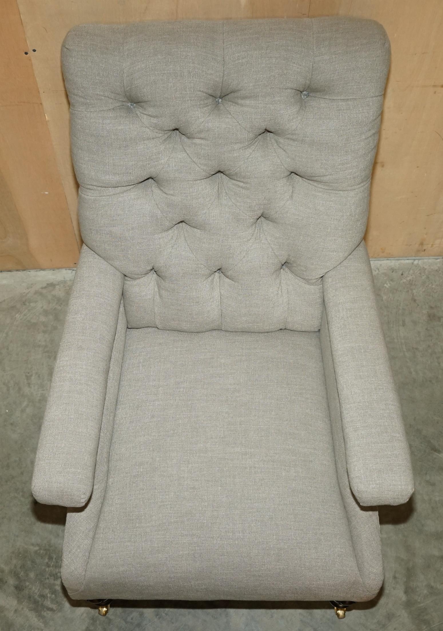 Fine Pair of Antique Original William Morris & Co Edinburgh Stamped Armchairs For Sale 8