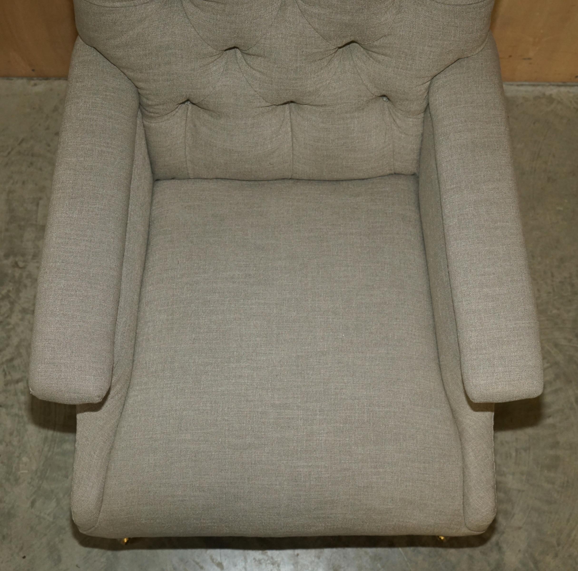 Upholstery Fine Pair of Antique Original William Morris & Co Edinburgh Stamped Armchairs For Sale