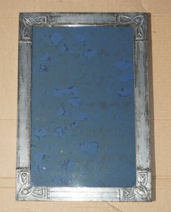 FINE PAIR OF ANTIQUE PEWTER LIBERTY'S OF LONDON STYLE ART NOUVEAU WALL MIRRORs