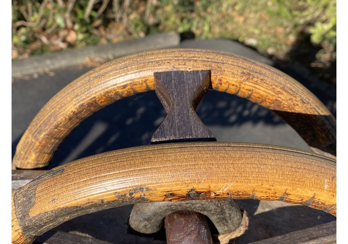 Fino par de campanas de elefante antiguas tailandesas montadas en bronce en Desgastado estado para la venta en Bridgeport, CT