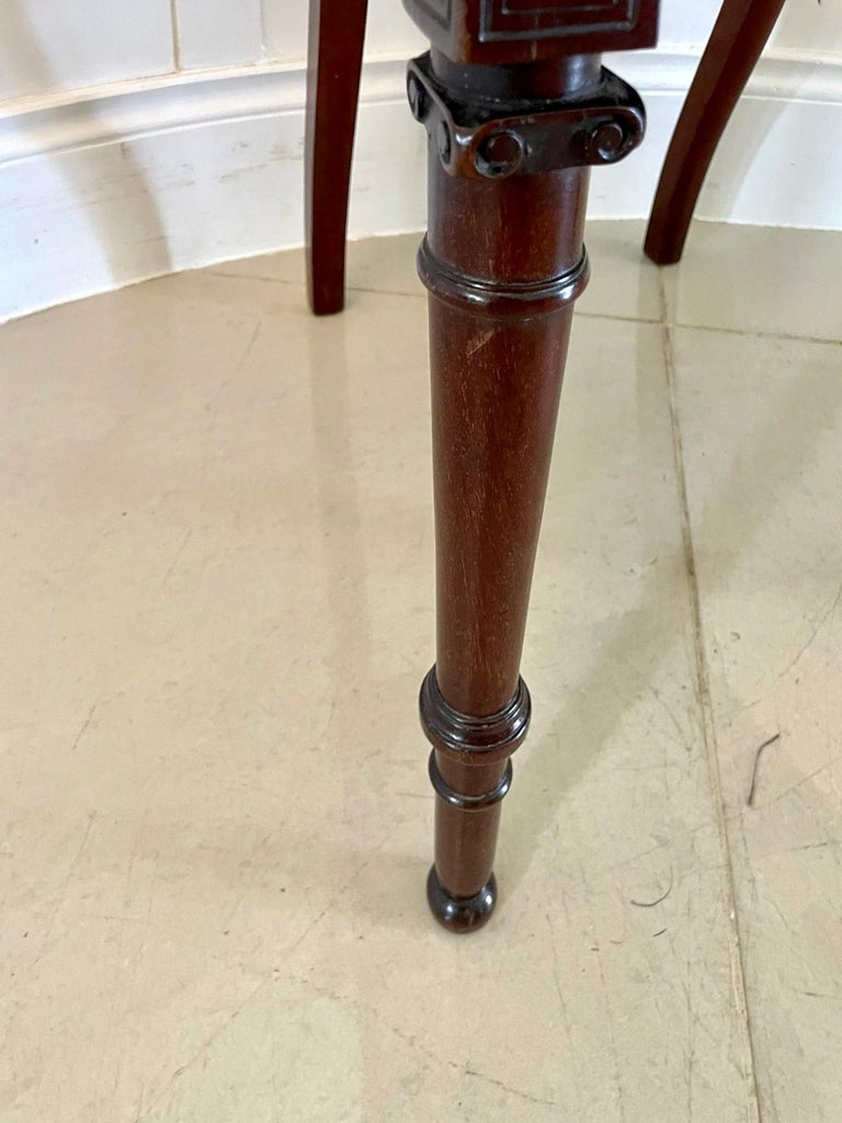 Fine Pair of Antique Victorian Carved Mahogany Side Chairs For Sale at ...