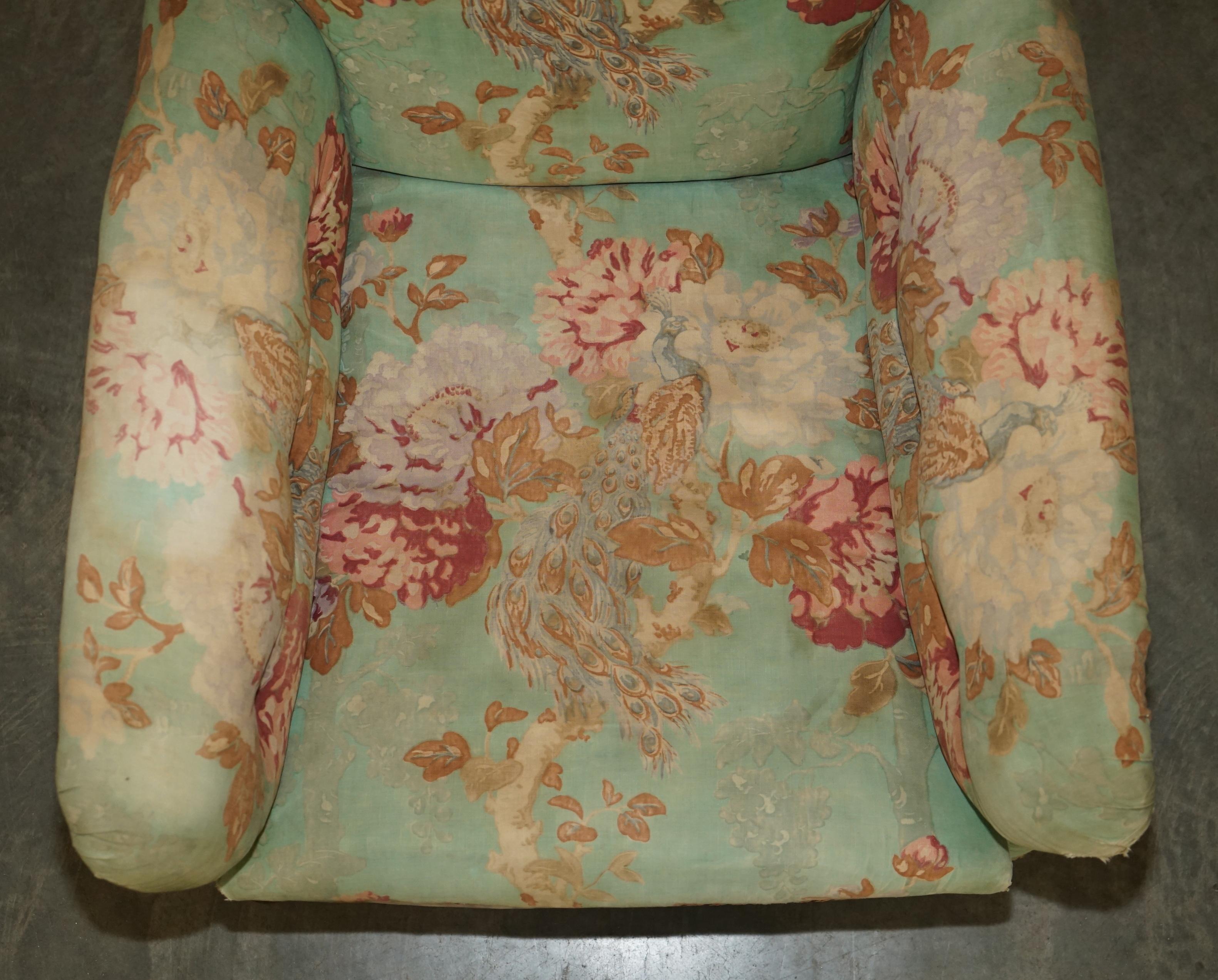 FINE PAIR OF ANTIQUE VICTORIAN MAPLE & CO HOWARD ENGLISH COUNTRY HOUSE ARMCHAIRs 9
