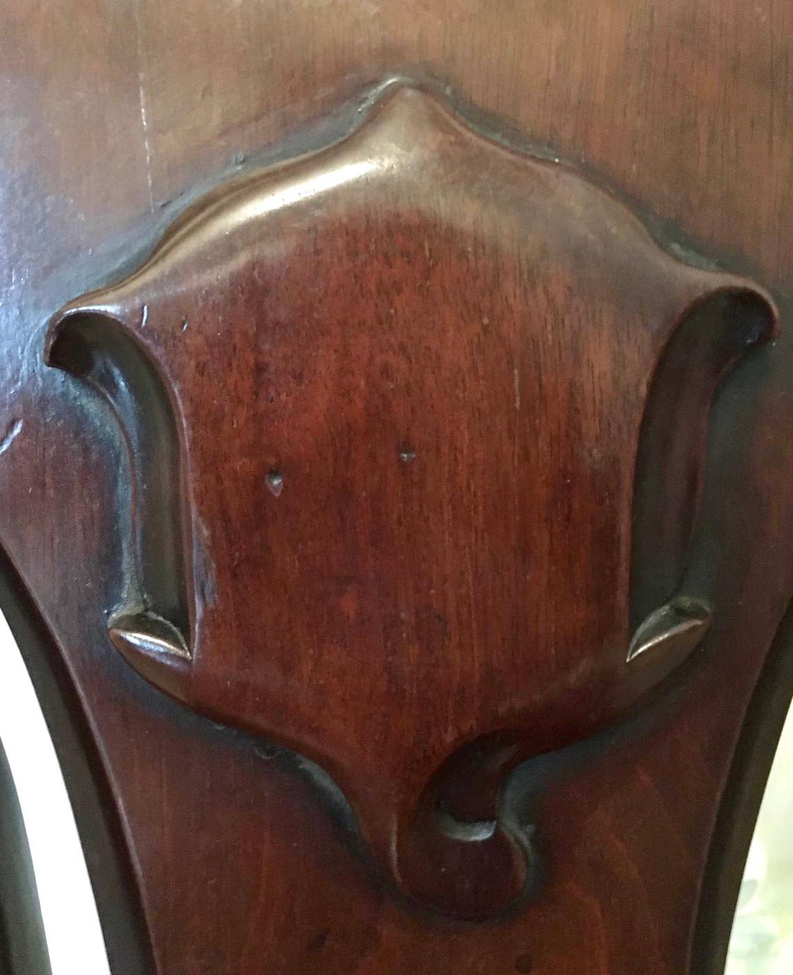 Fine Pair of Antique William IV Hall Chairs 1