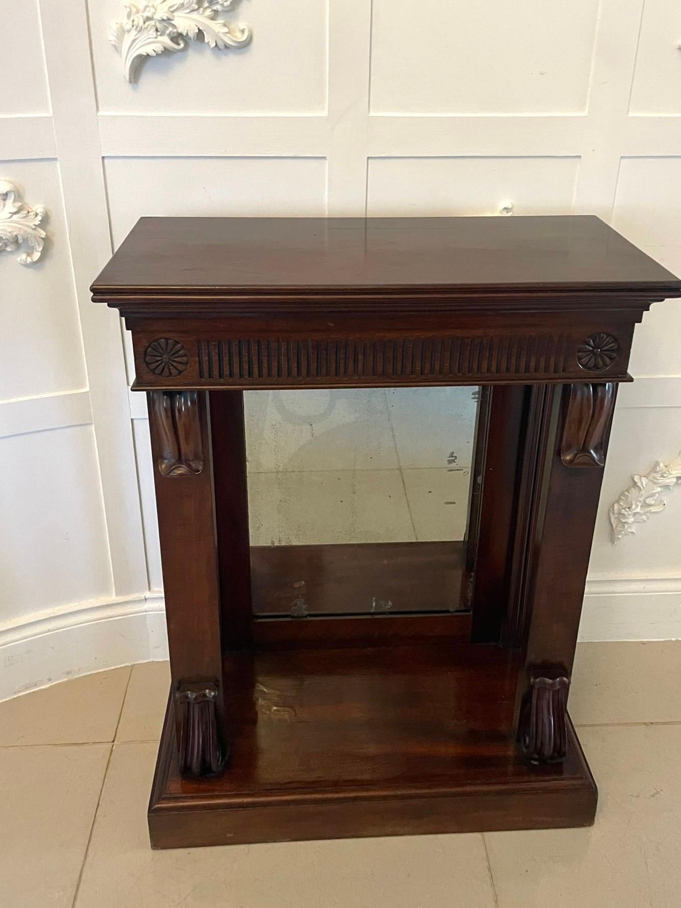 Fine Pair of Antique William IV Quality Mahogany Console Tables For Sale 6