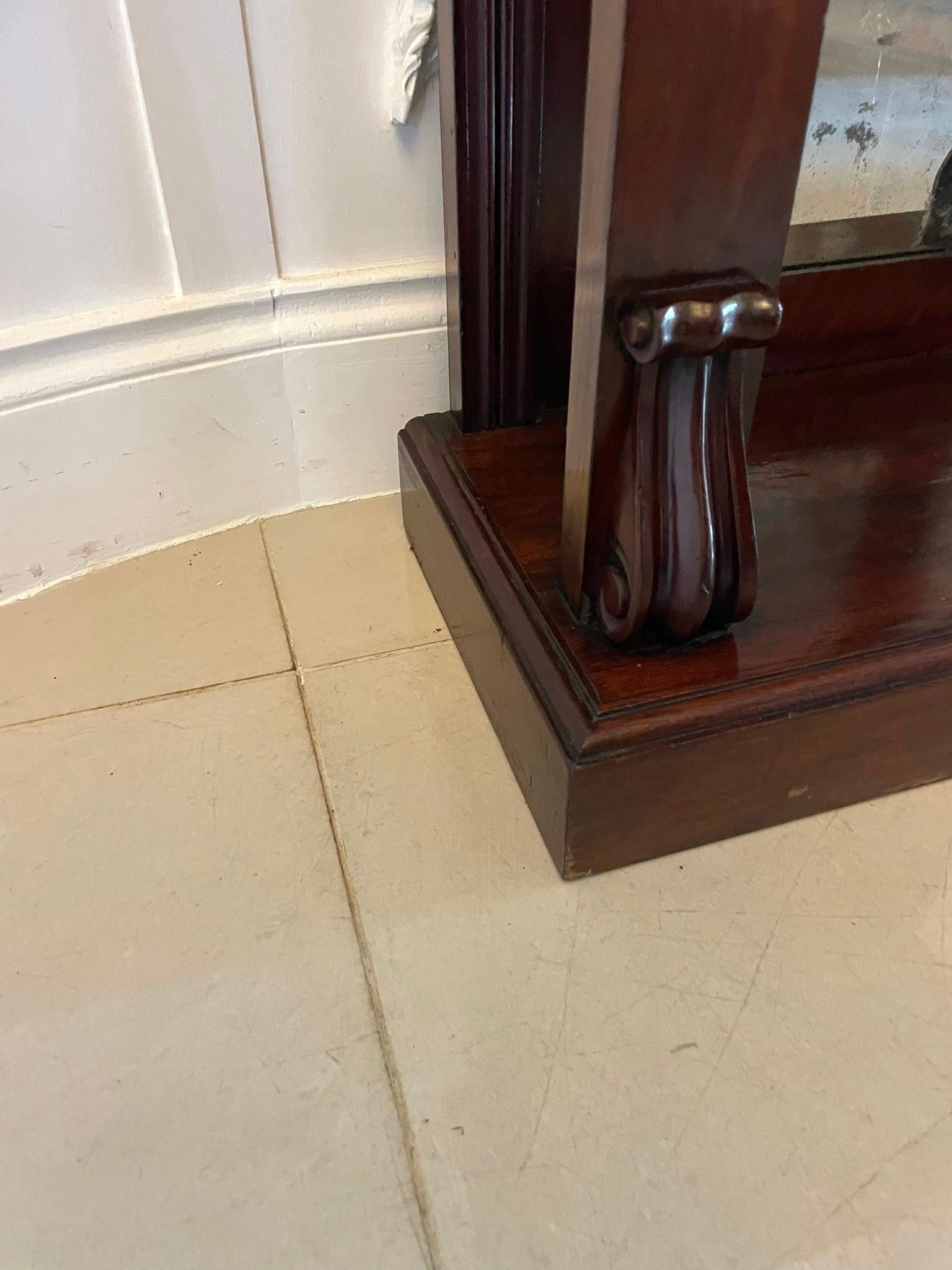 19th Century Fine Pair of Antique William IV Quality Mahogany Console Tables For Sale