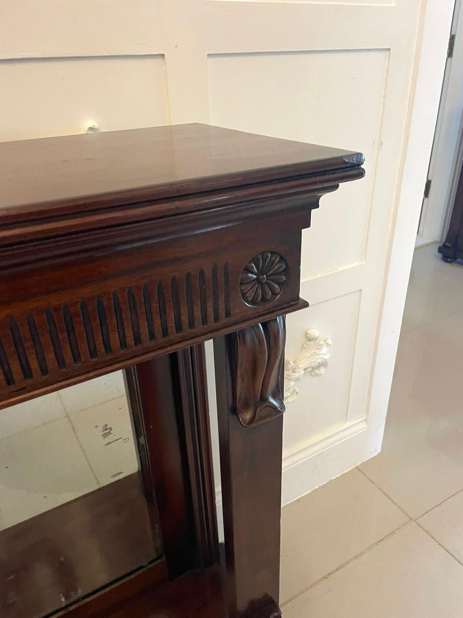 Other Fine Pair of Antique William IV Quality Mahogany Console Tables For Sale