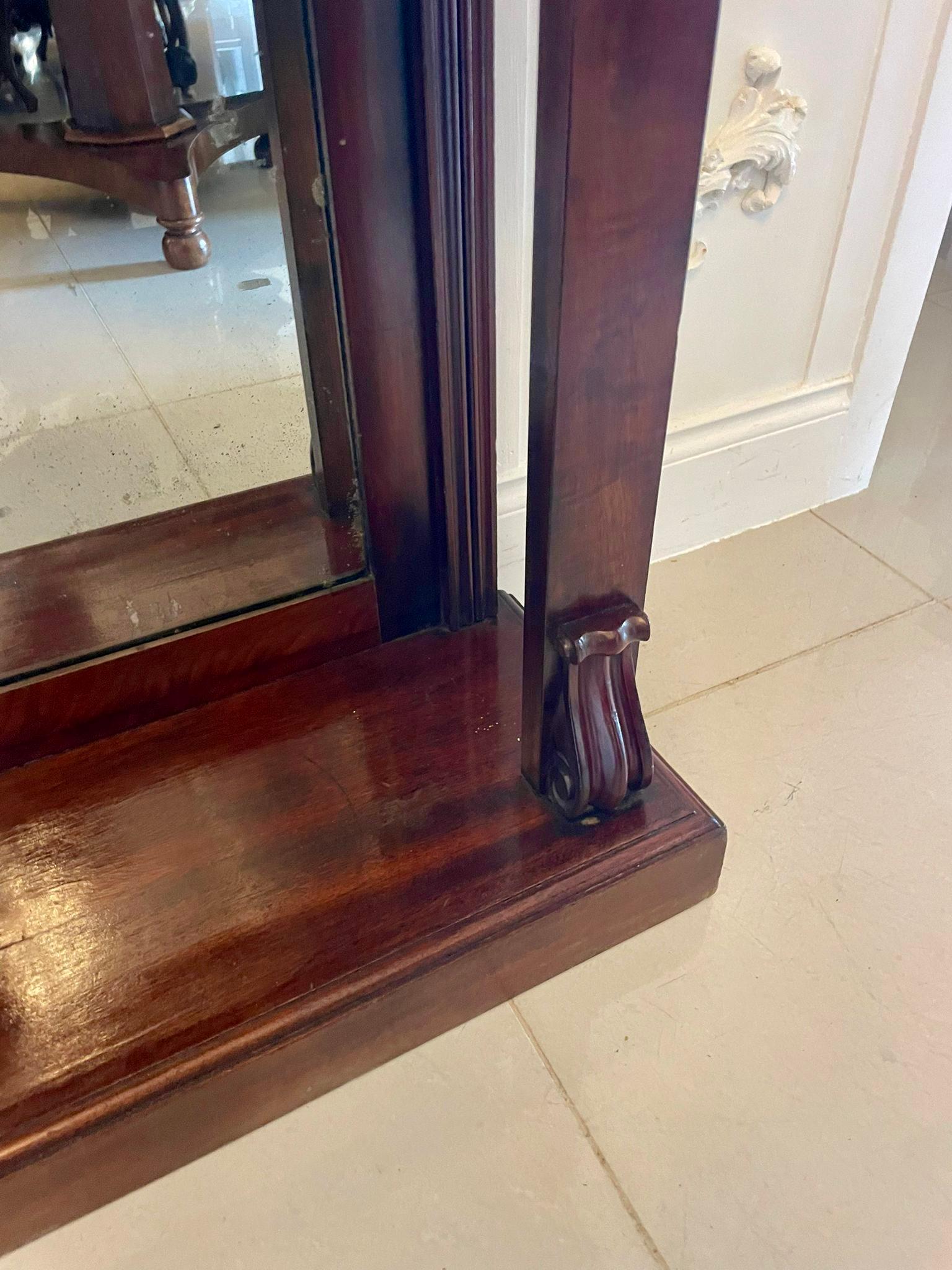 Fine Pair of Antique William IV Quality Mahogany Console Tables For Sale 2