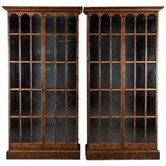 Vintage Fine Pair of Baker Furniture Bookcase Cabinets