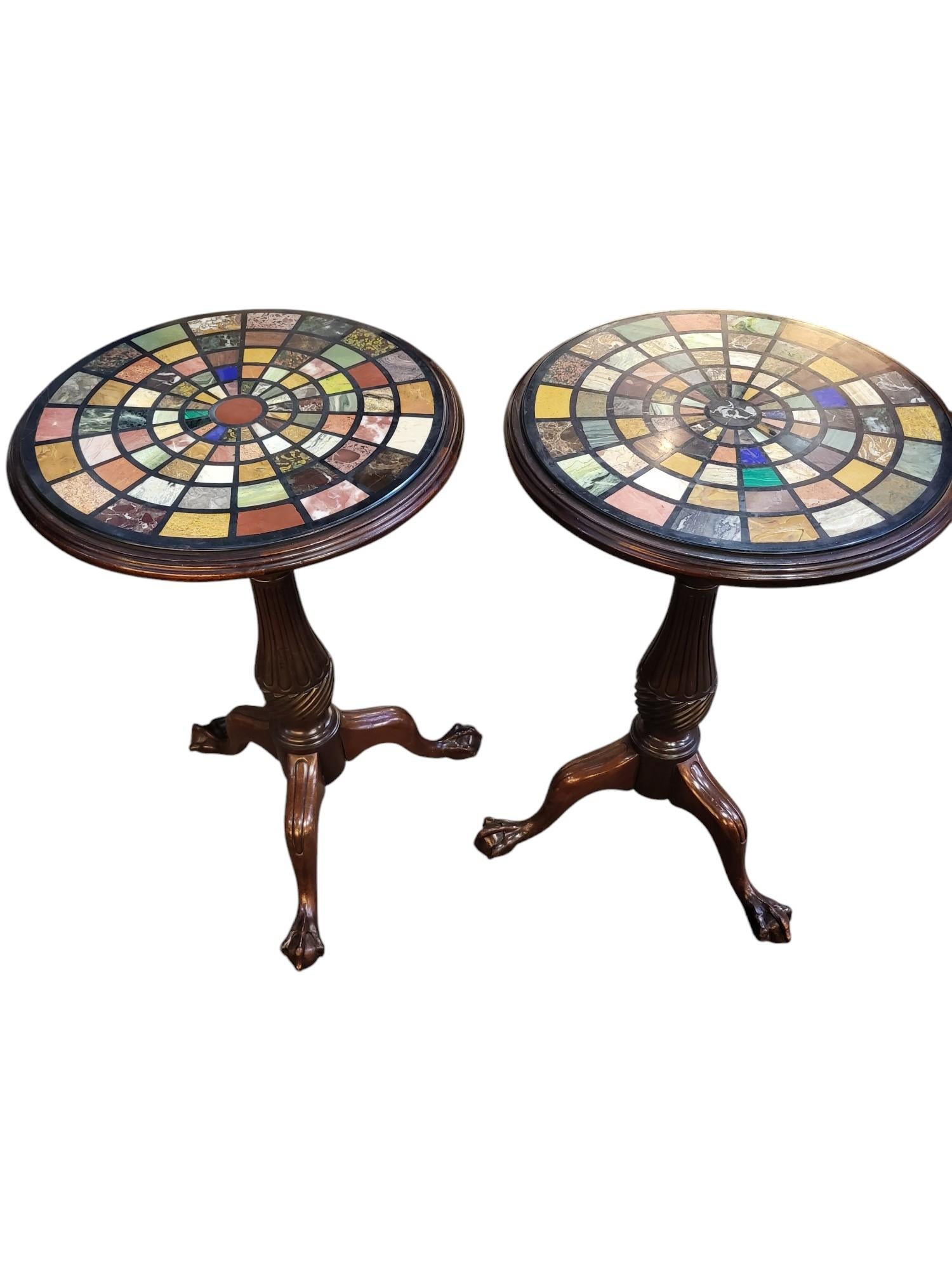 Paire de tables d'appoint à spécimen du 19e siècle en vente