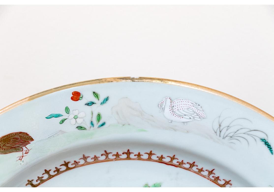 Fine Pair Of Chinese Export Famille Rose Porcelain Dishes, Qing Dyn., 19th C. en venta 3