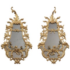 Fine Pair of Chippendale George III Girandoles