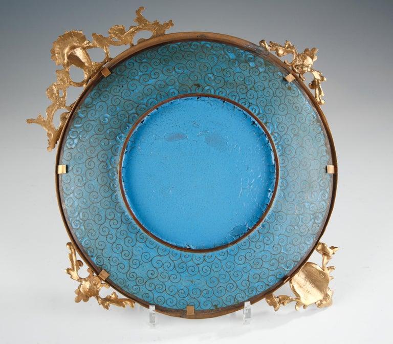 Fine Pair of “Cloisonne” Enamel Dishes Attributed to A. Giroux For Sale