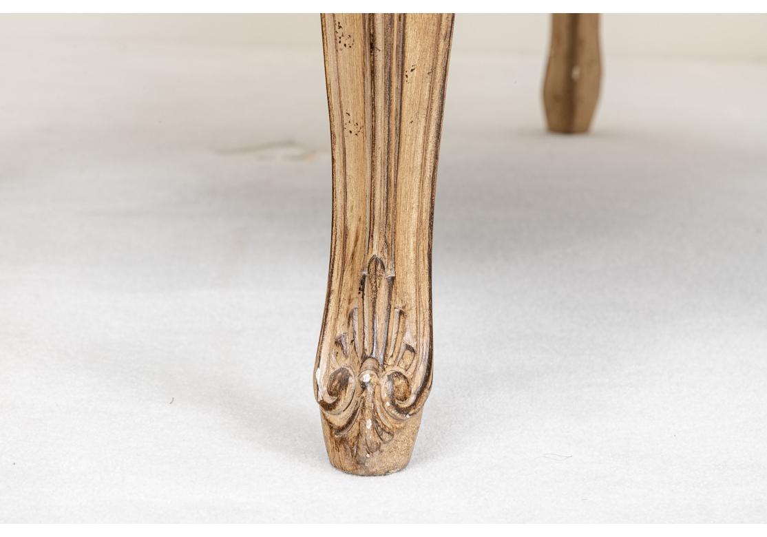 Fine Pair Of Custom Louis XV Style Bergeres In Fair Condition For Sale In Bridgeport, CT