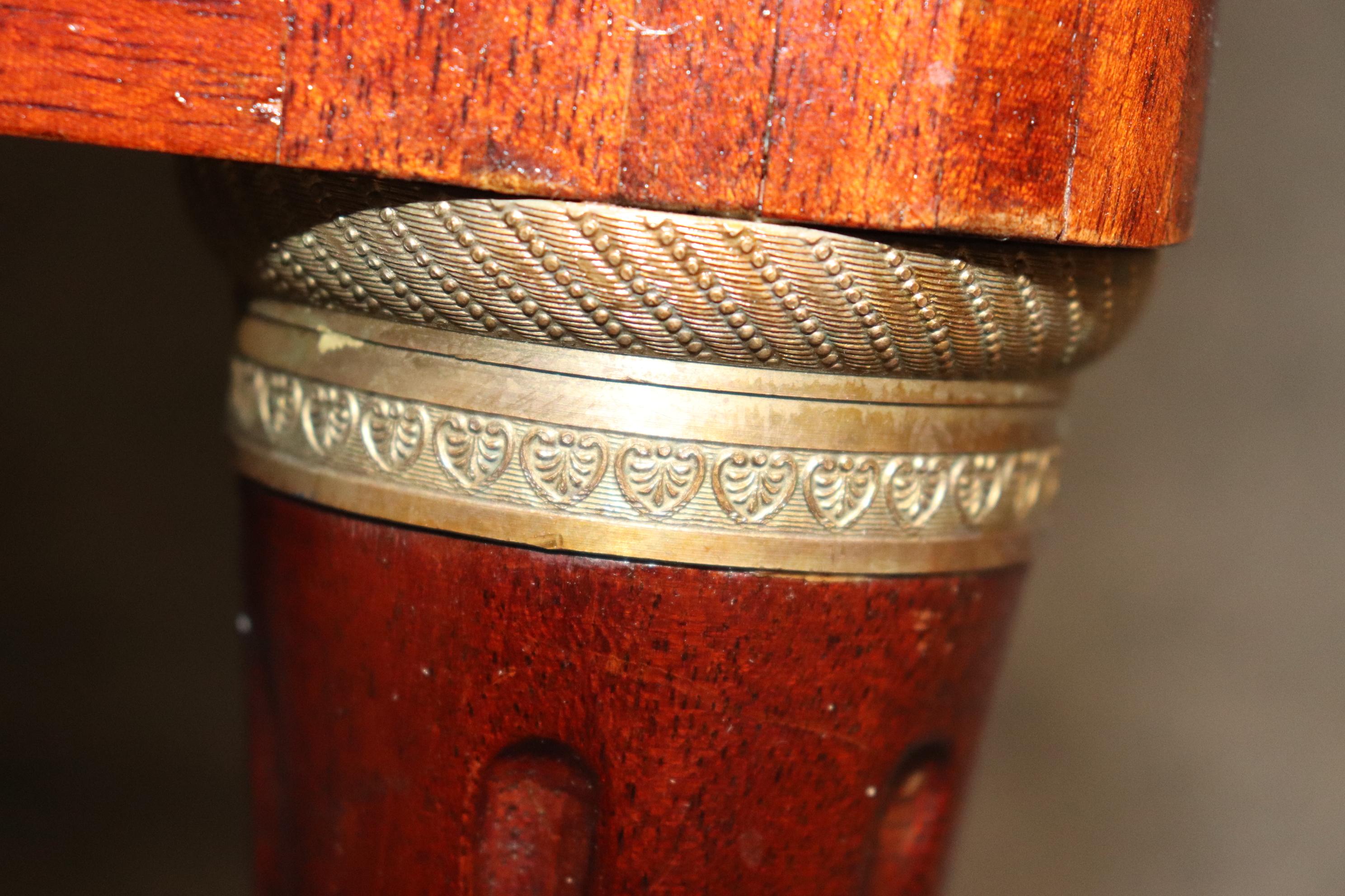 Fine Pair of Custom-Made French Louis XVI Bronze Mounted Jansen Style Commodes 11