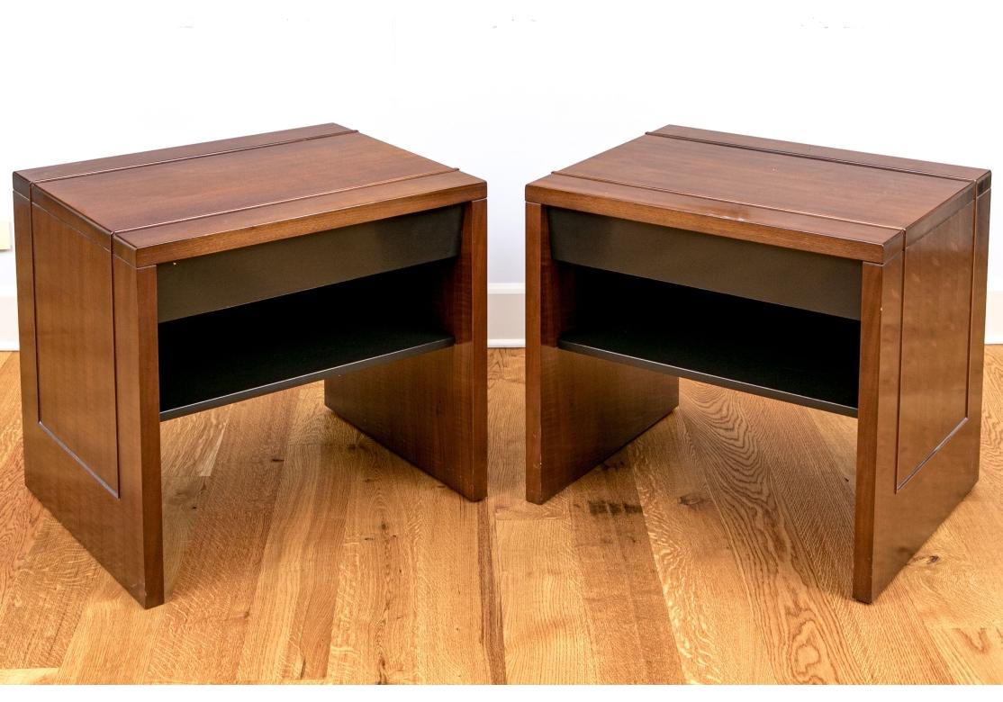 Magnífico par de cajoneras de Bill Sofield para Baker Furniture en venta 1
