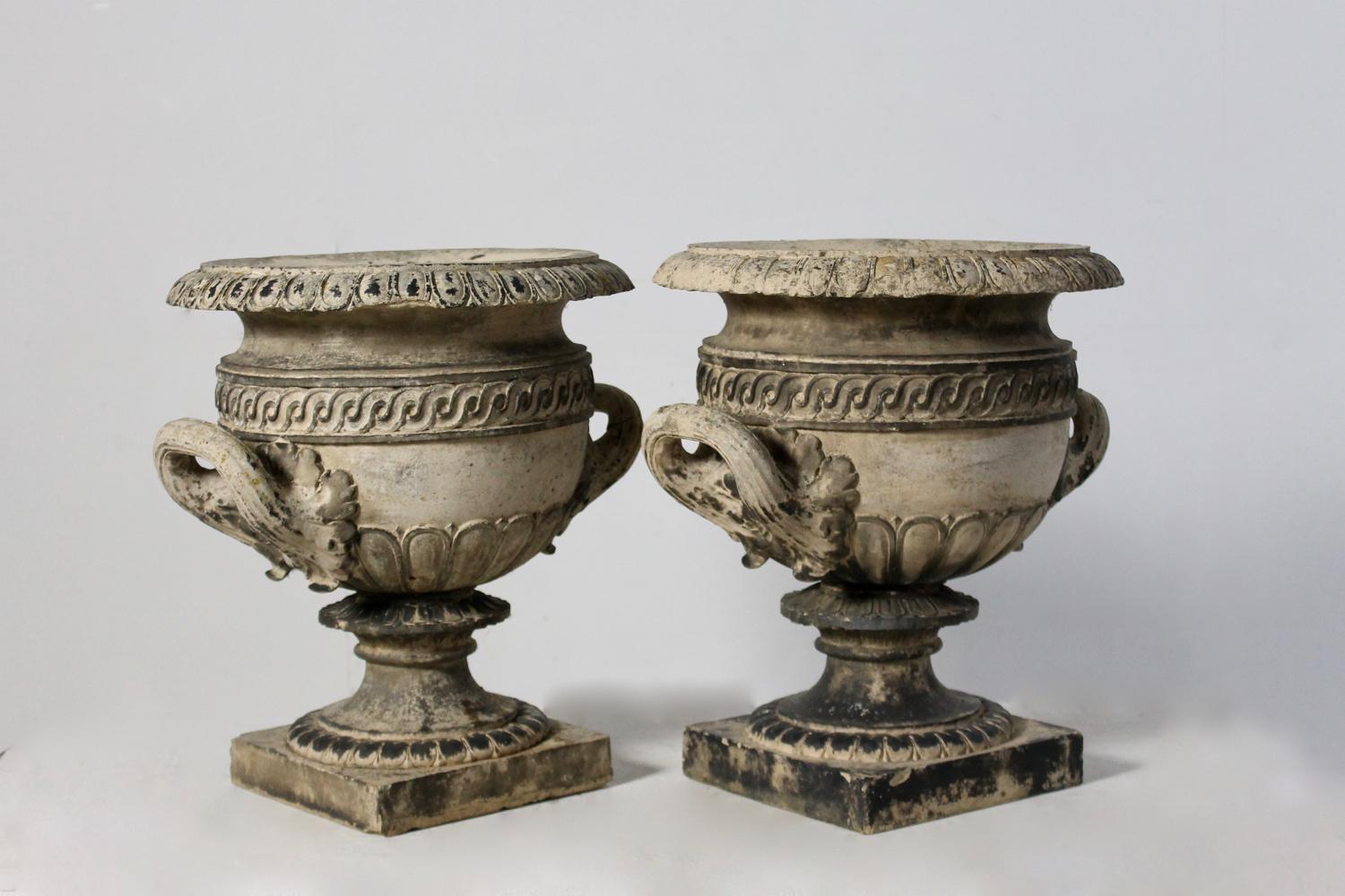 Georgian Fine Pair of Early 19th Century Terracotta Garden Urns
