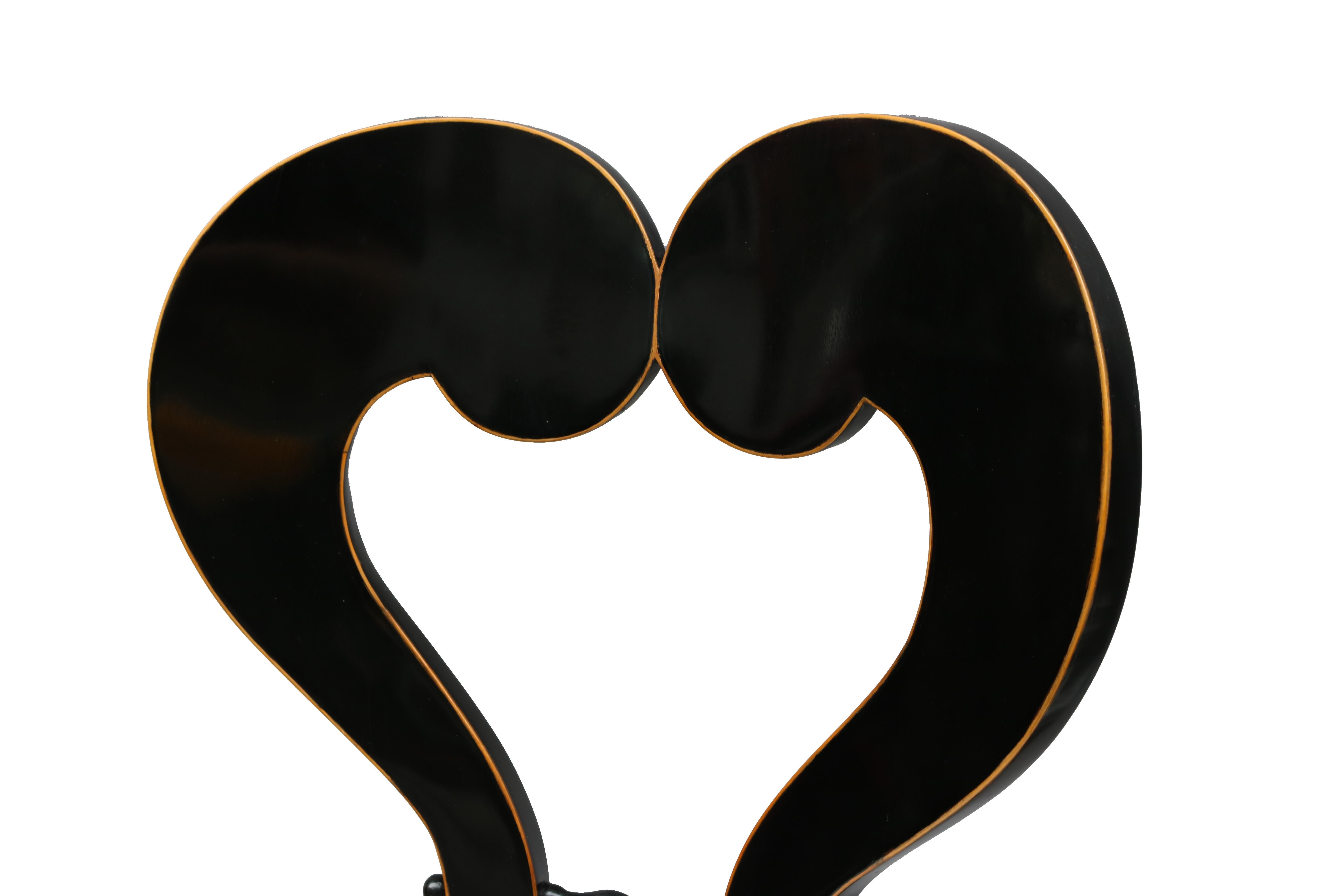 Fine Pair of Ebonized Biedermeier Side Chairs In Good Condition For Sale In New York, NY