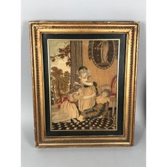 Fine Pair of English 18th Century Silkwork Pictures