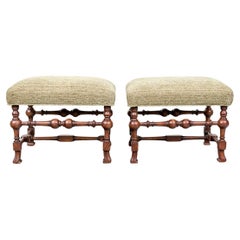 Fine Pair Of English Style Benches